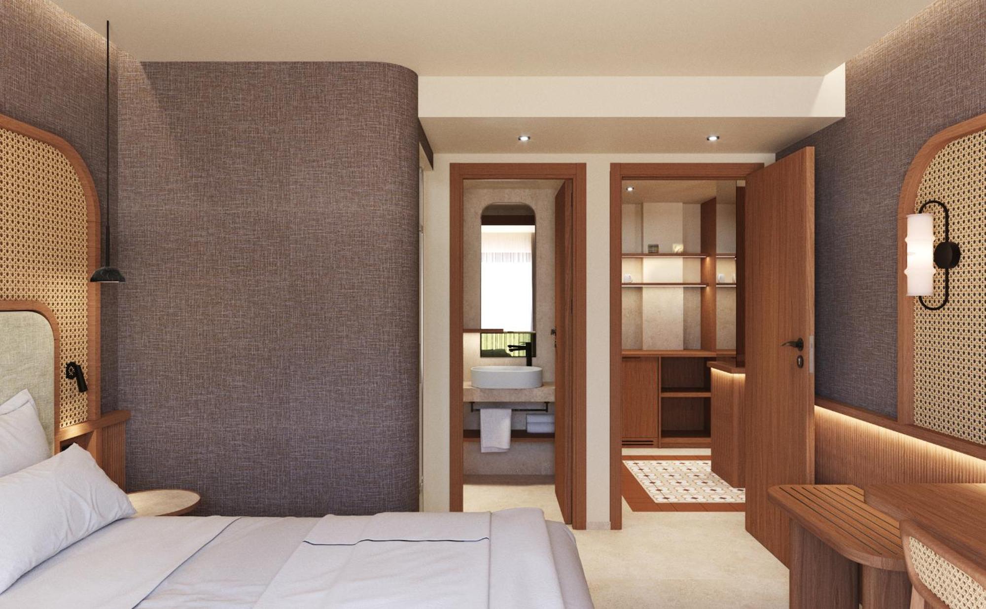 Sentido Apollo Palace Mesongí Exterior foto A guest room at the hotel